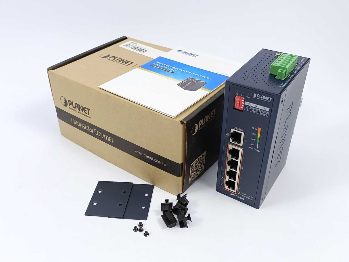 Planet ISW-504PT Industrial 5-Port 10/100TX Ethernet Switch