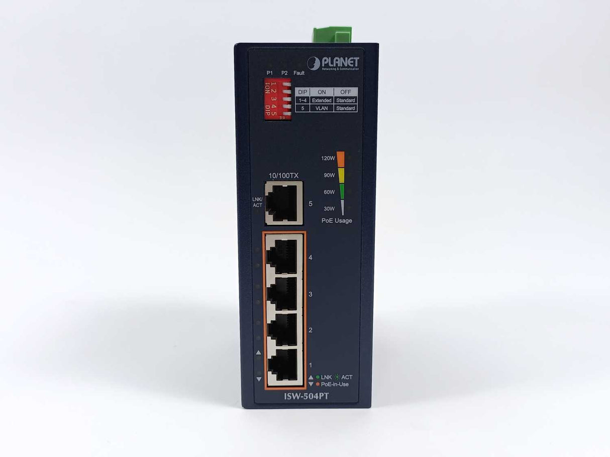 Planet ISW-504PT Industrial 5-Port 10/100TX Ethernet Switch