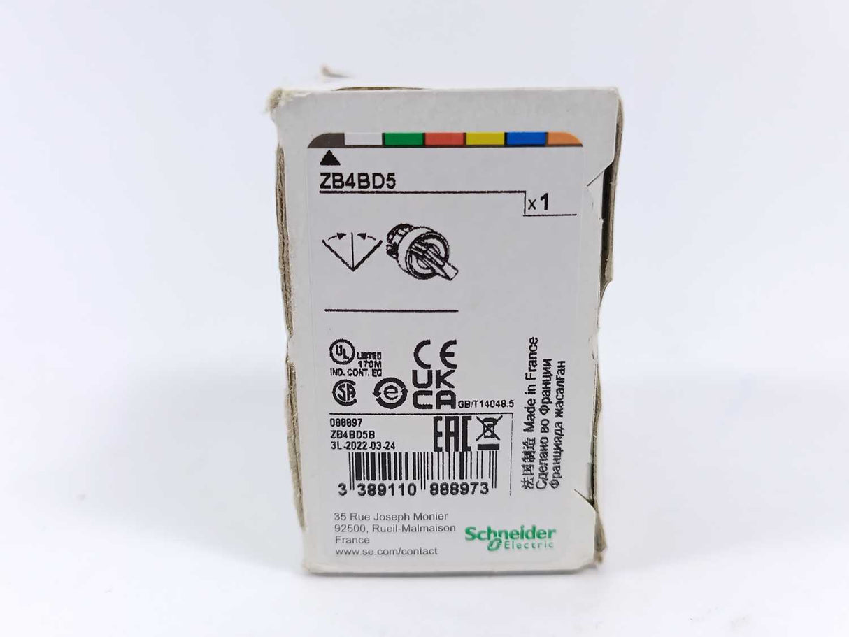 Schneider Electric ZB4BD5 Harmony XB4 Black Selector Switch Head