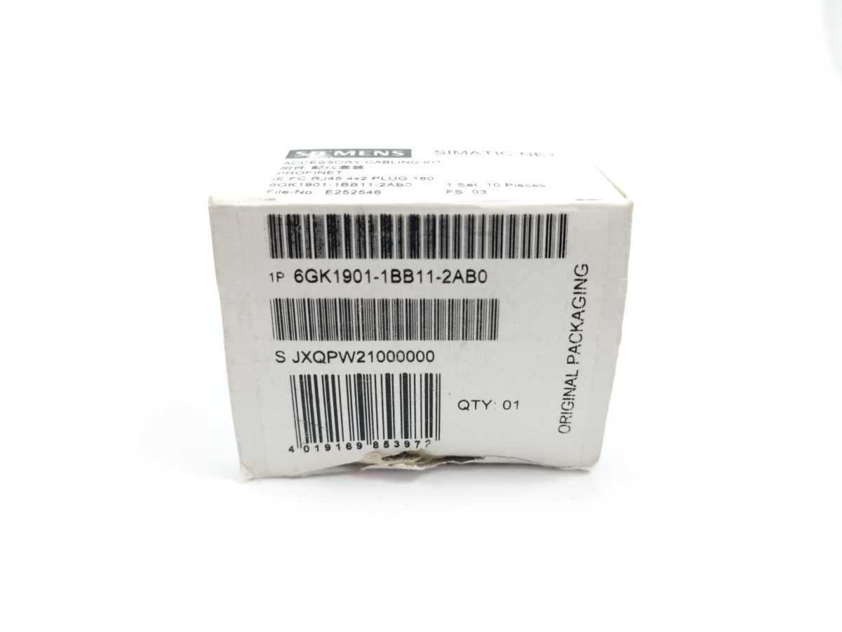 Siemens 6GK1901-1BB11-2AB0 Industrial Ethernet Plug Batch 10 Pcs.
