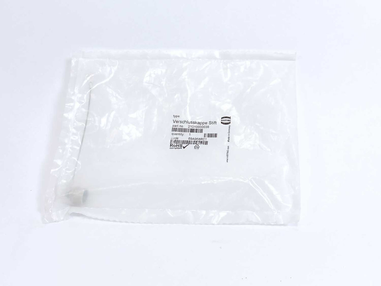 Harting 21010000038 Blinding Connector Cap for M12 Male Connector