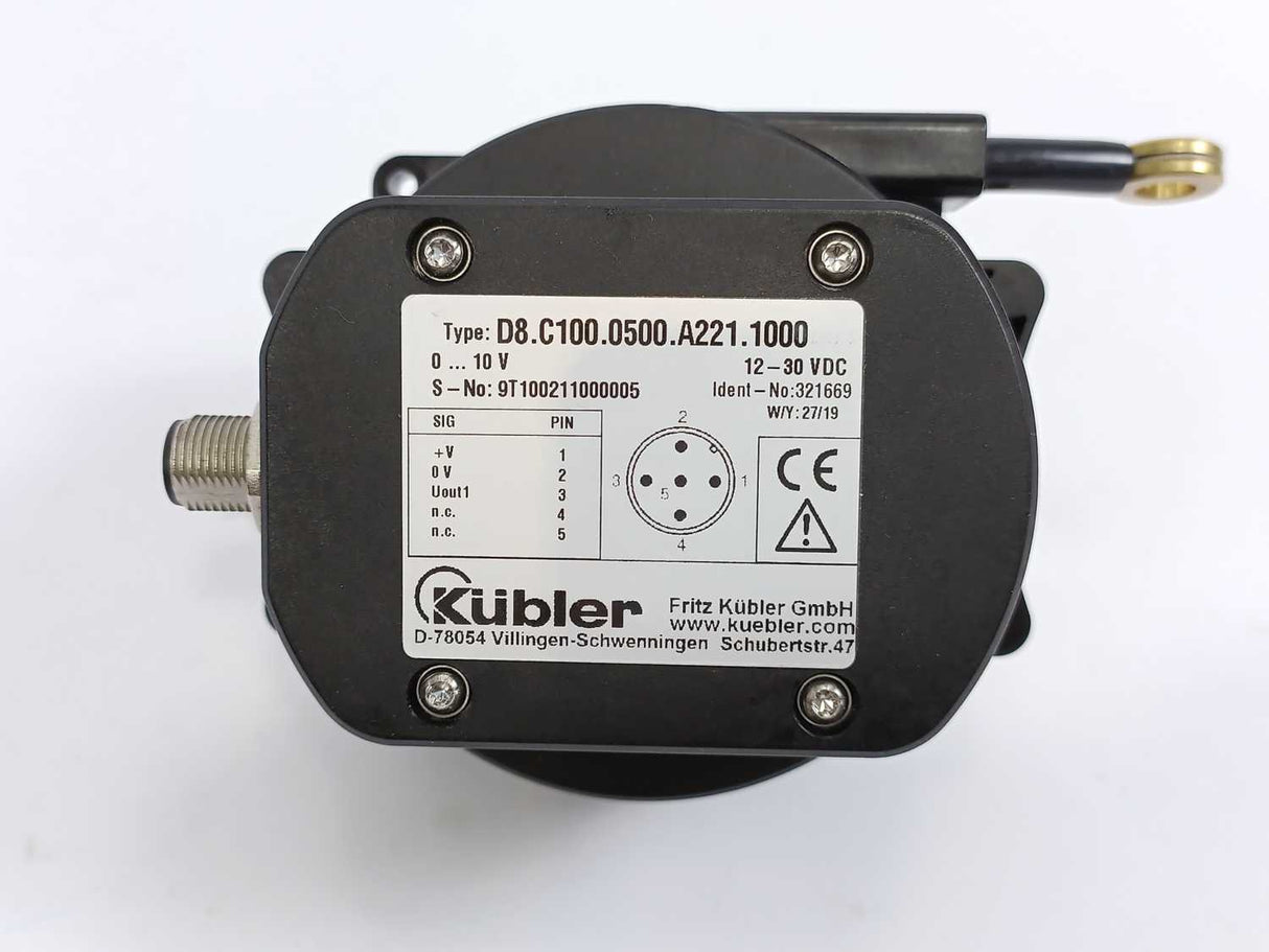 KUBLER D8.C100.0500.A221.1000 Draw Wire Encoder