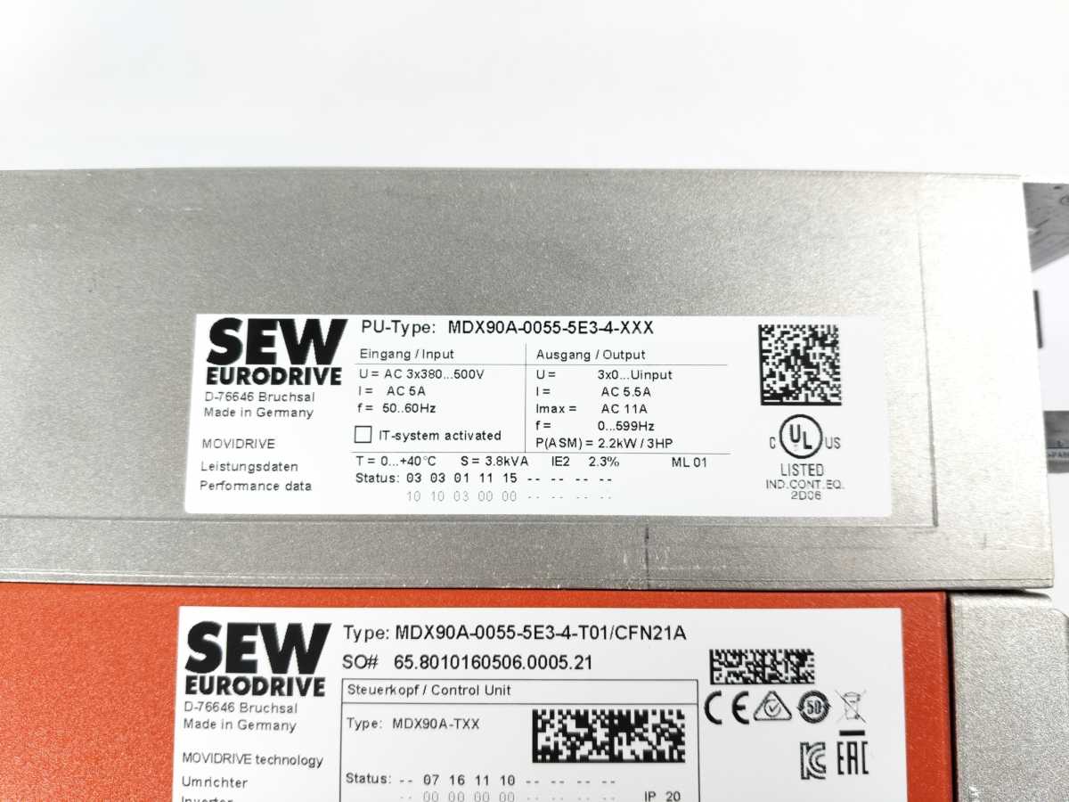 SEW-EURODRIVE MDX90A-TXX MDX90A-0055-5E3-4-T01/CFN21A Control Unit MOVIDRIVE