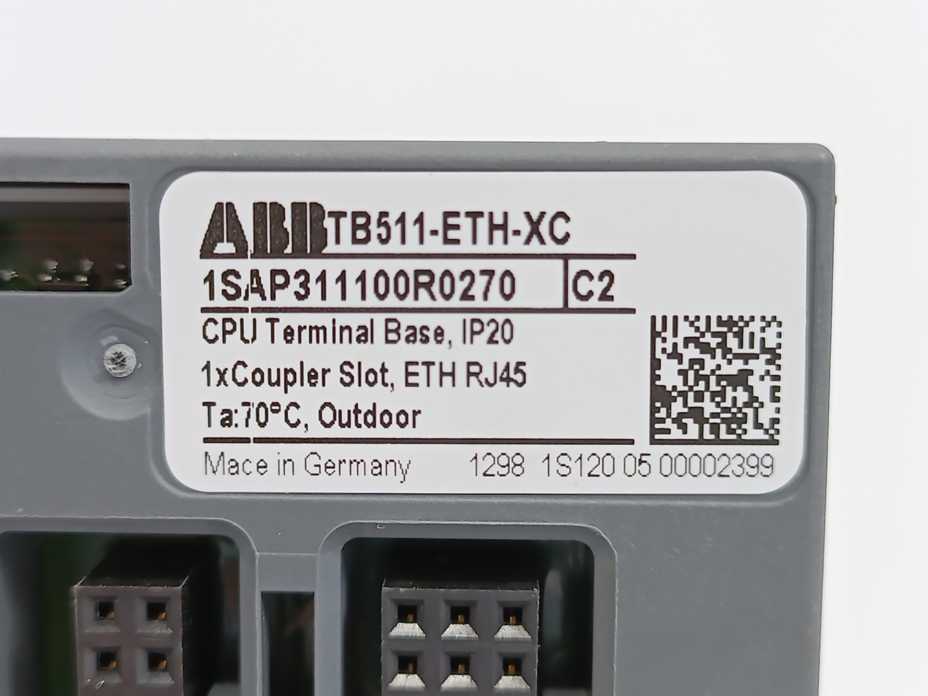 ABB 1SAP311100R0270 TB511-ETH-XC CPU Terminal Base