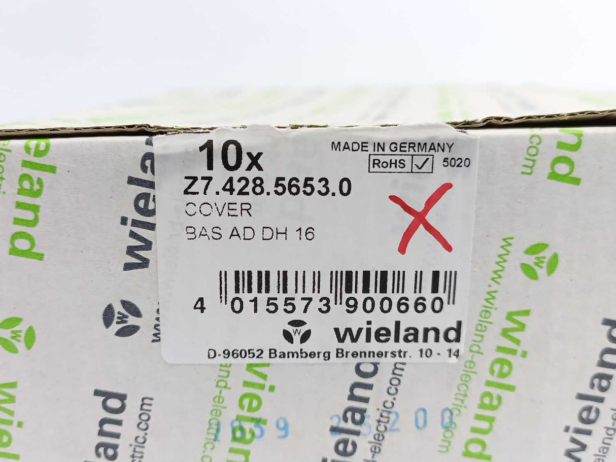 Wieland Z7.428.5653.0 BAS AD DH 16 Cover 10pcs.