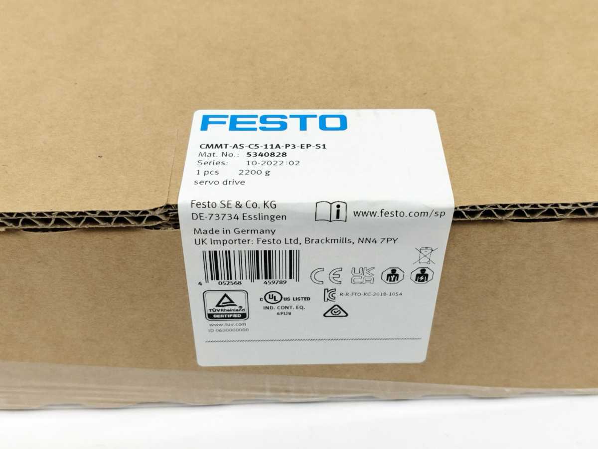 Festo 5340828 CMMT-AS-C5-11A-P3-EP-S1 Servo Drive 400V