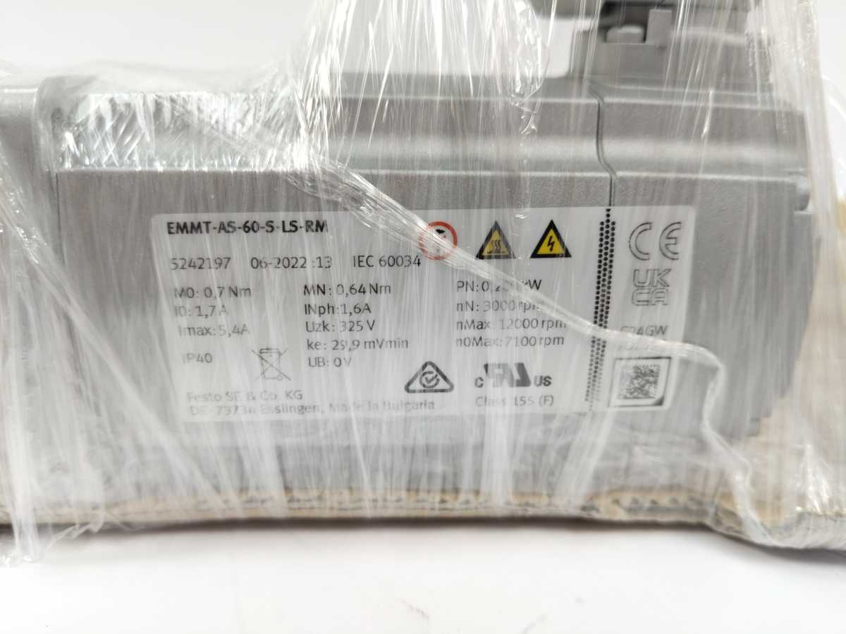 Festo 5242197 EMMT-AS-60-S-LS-RM Servo Motor