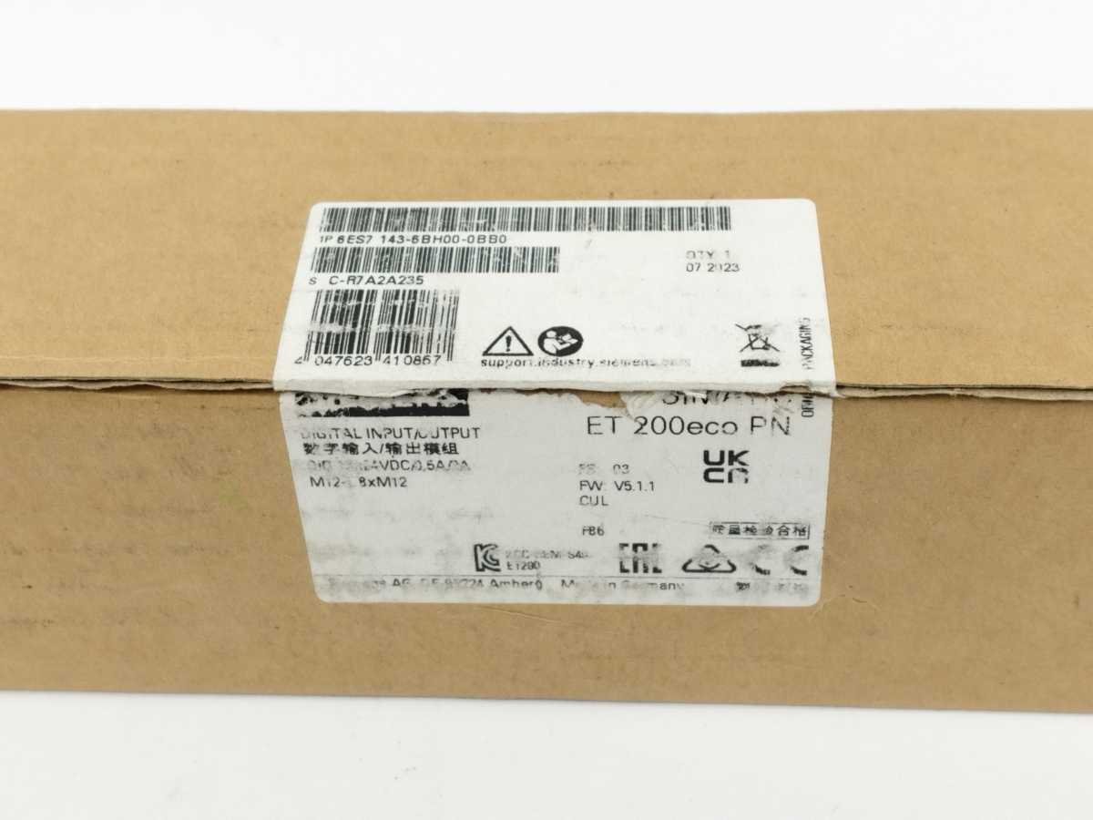 Siemens 6ES7 143-6BH00-0BB0 SIMATIC ET 200eco PN Digital I/O, DIQ 16x24VDC/0.5A