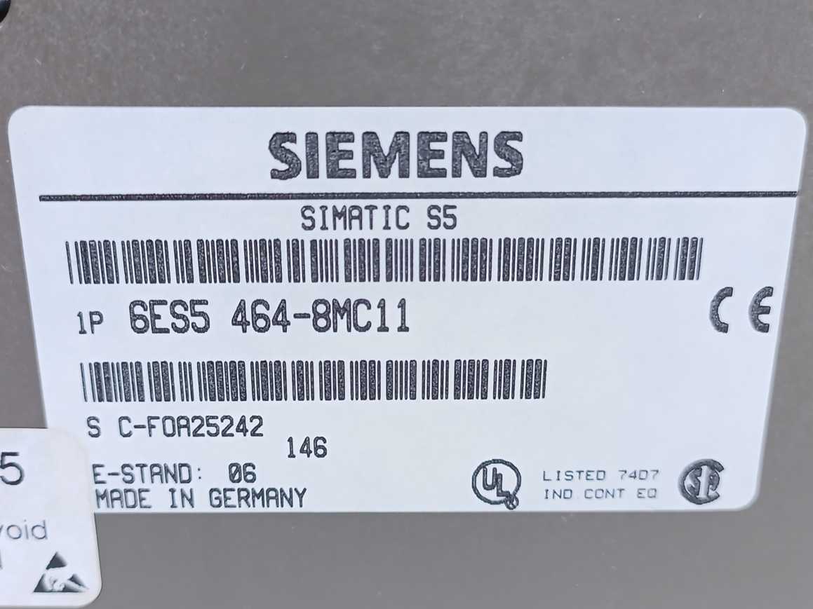 Siemens 6ES5464-8MC11 SIMATIC Analog Input Module