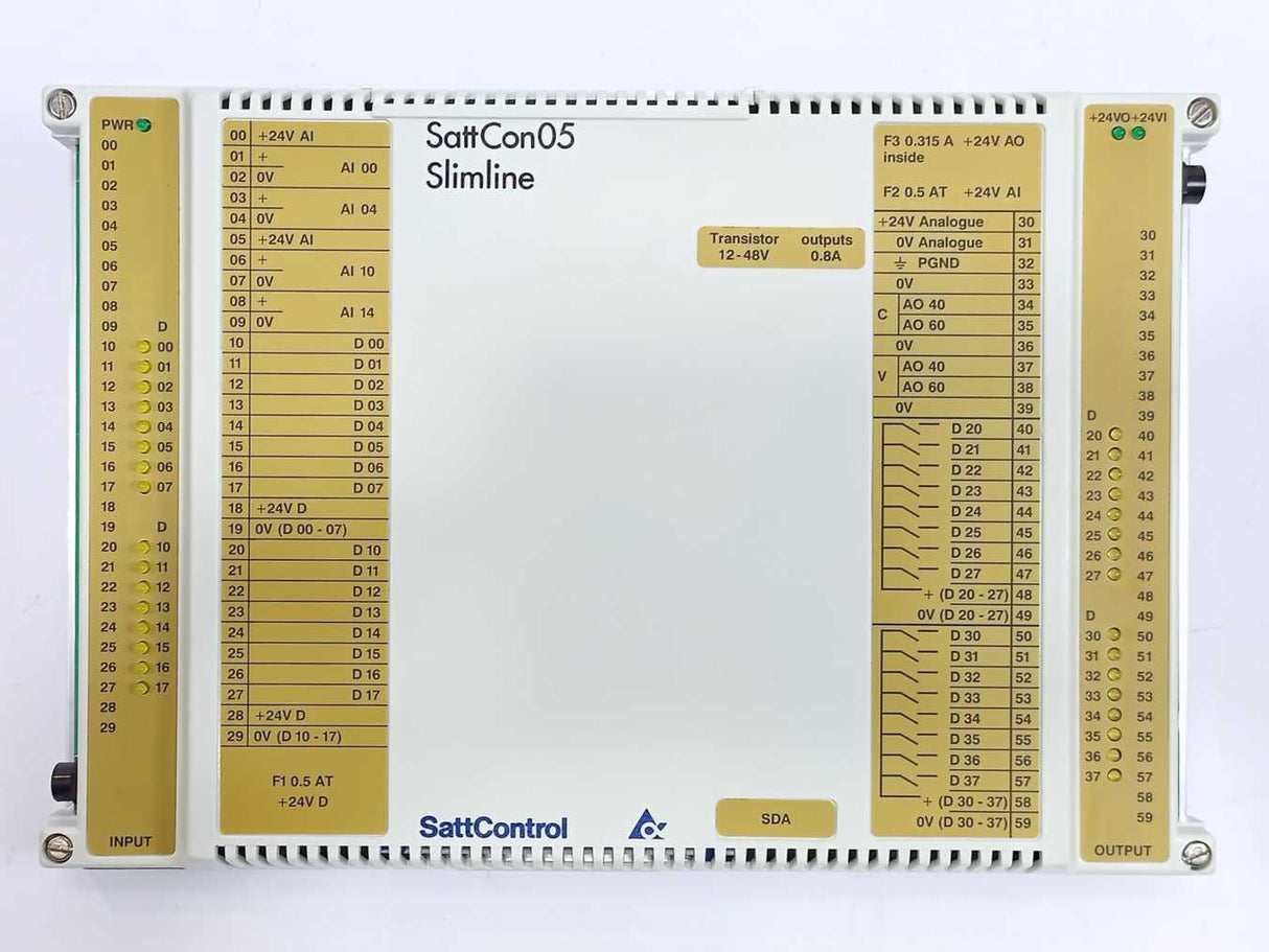 SattControl 492620902 SDA SattCon05 Slimeline PLC Module 24VDC