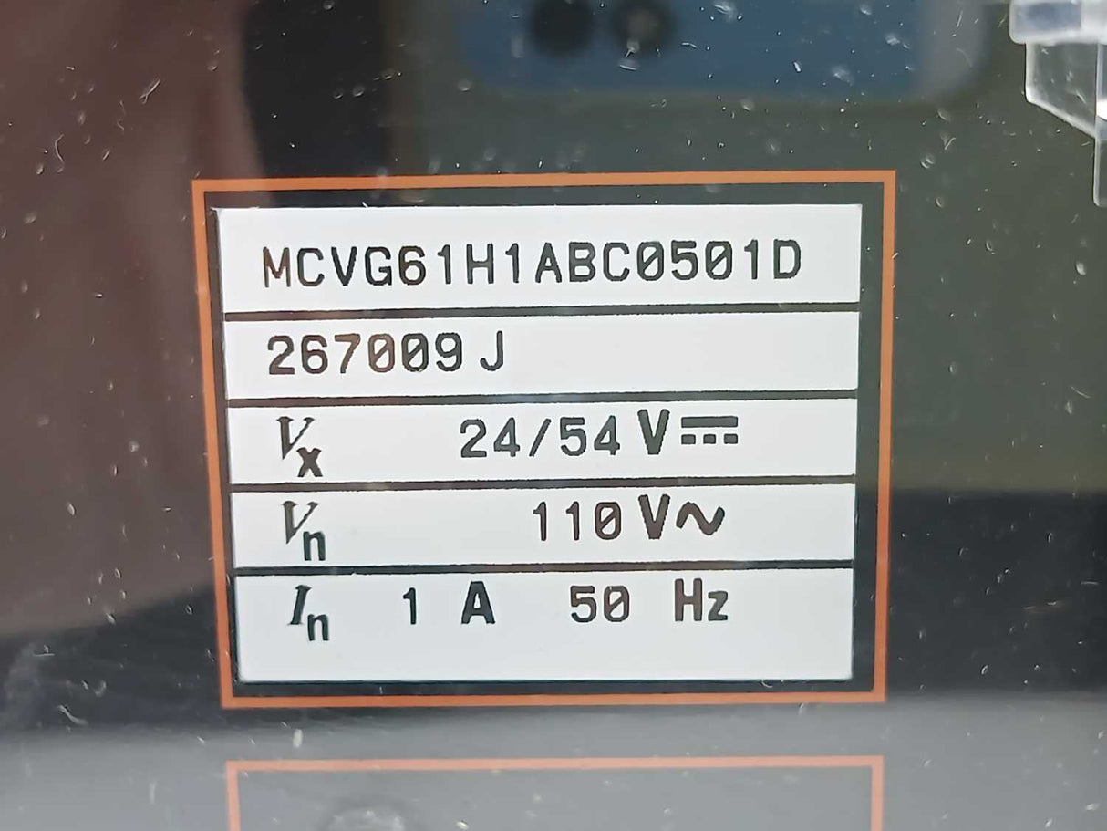 GEC Alsthom MCVG61H1ABC0501D Overcurrent Protection Relay