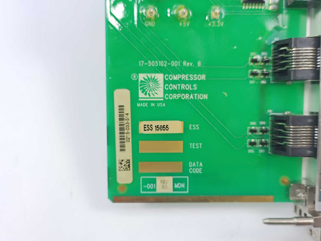 Compressor Controls Corporation 17-505102-001 Circuit Board Control TMPU-1002