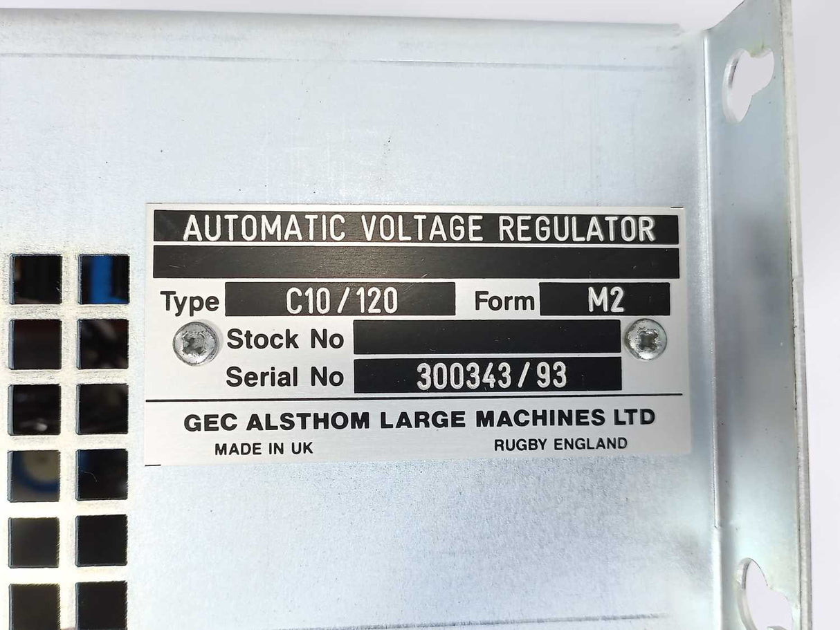 GEC Alsthom C10/120-M2 Automatic Voltage Regulator