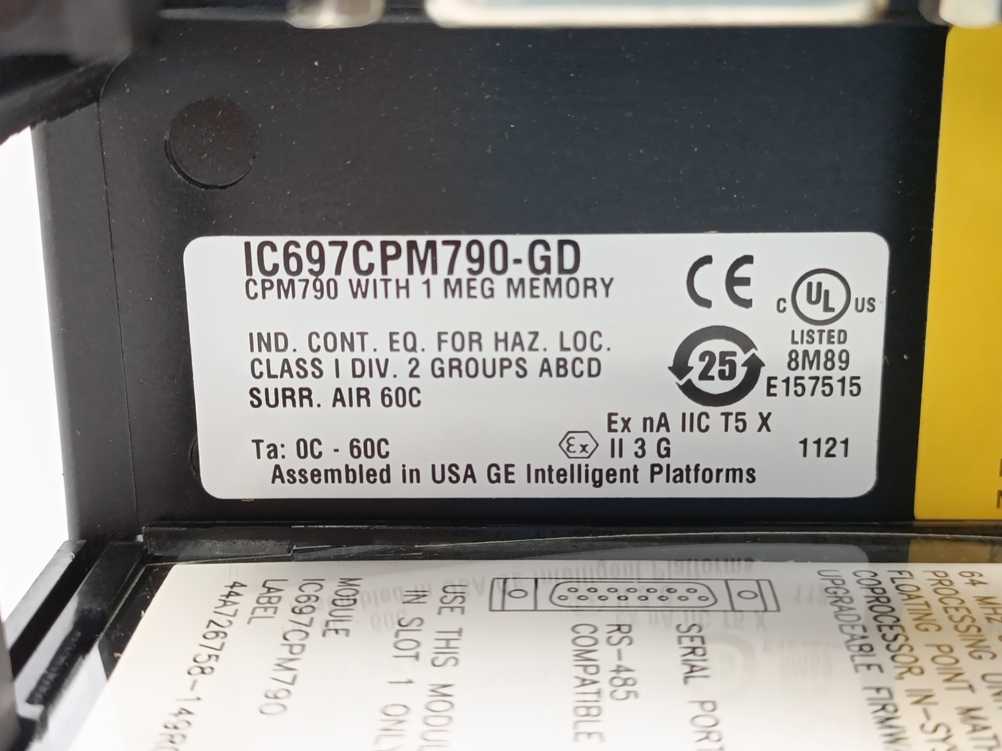 GE Intelligent Platforms IC697CPM790-GD CPM790 w/ 1 Meg Memory