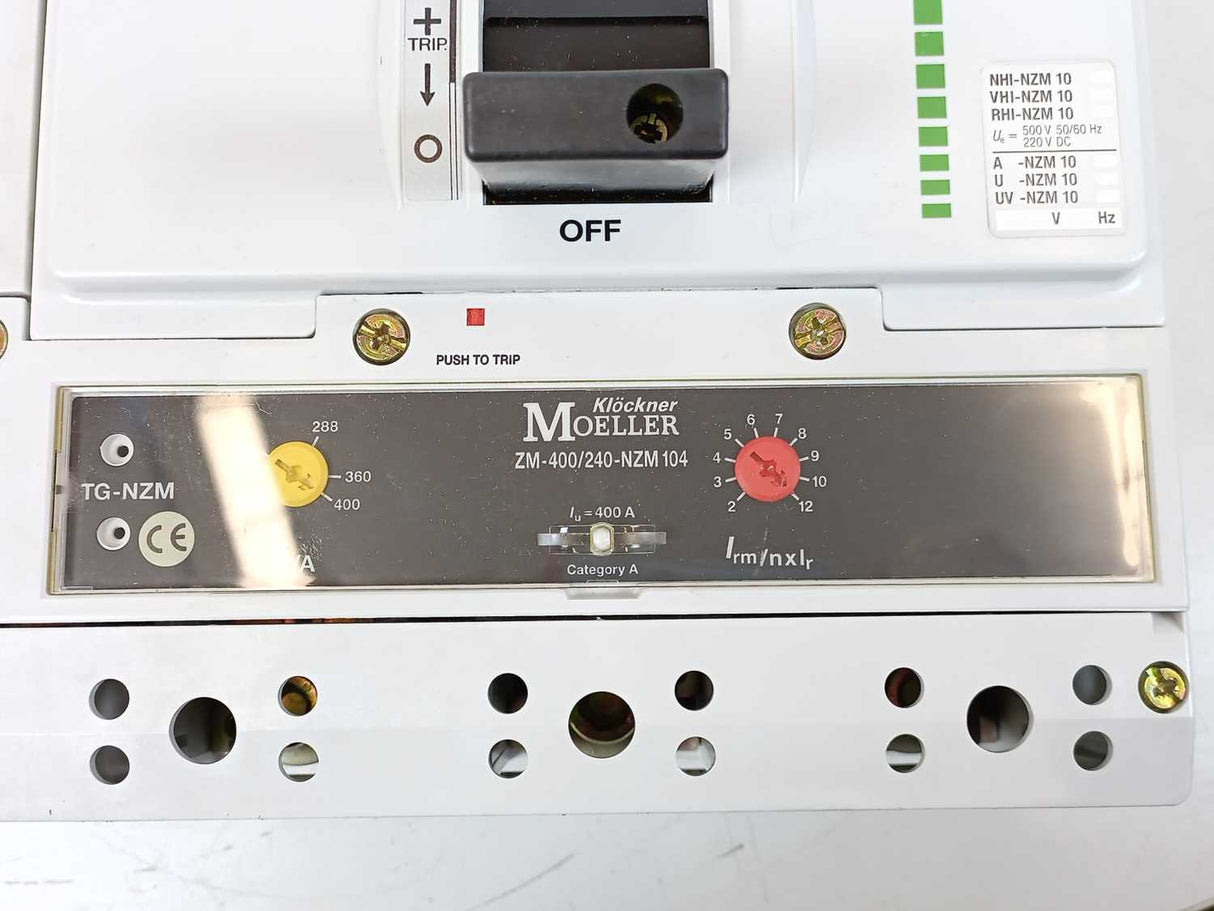 Klöckner Moeller NZM 104-400H Circuit Breaker