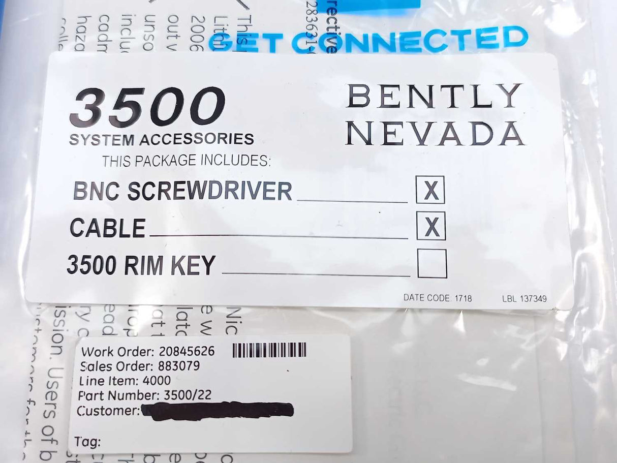 BENTLY NEVADA 3500 System Accessories BNC Screwdriver + Cable