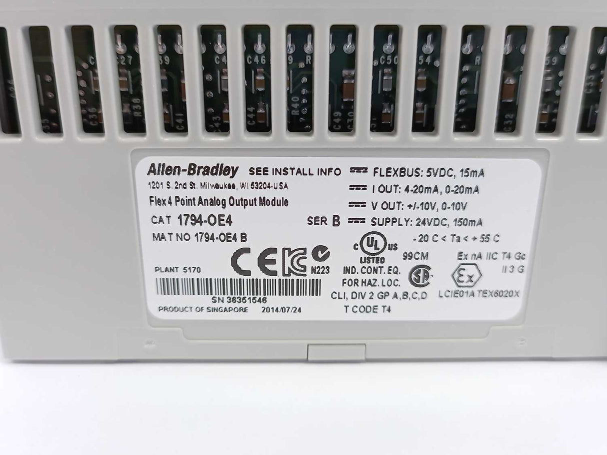 AB 1794-OE4 Ser. B Flex 4 Point Analog Output Module
