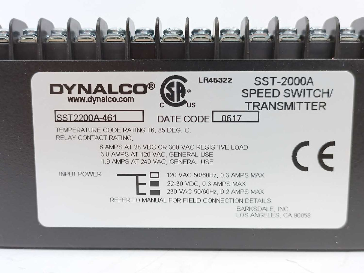 Dynalco SST2200A-461 SST-2000A Speed Switch/Transmitter