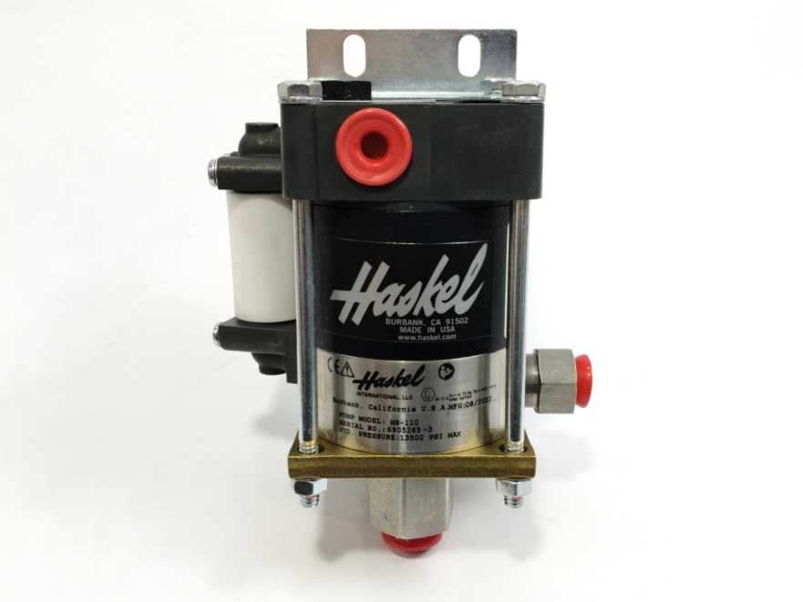 Haskel MS-110 1/3HP Stainless Steel Air Driven Liquid Pump, 110:1
