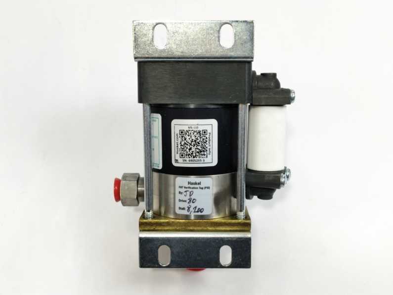 Haskel MS-110 1/3HP Stainless Steel Air Driven Liquid Pump, 110:1