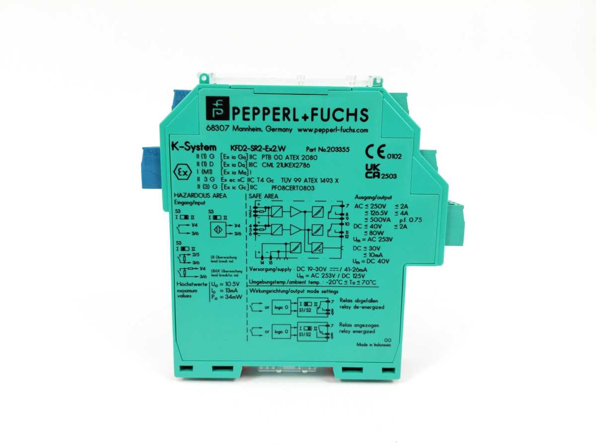 Pepperl+Fuchs 203355 KFD2-SR2-Ex2.W Switch Amplifier