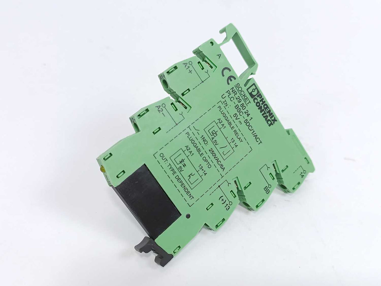 Phoenix Contact 2980241 PLC-BSC- 5DC/ 1/ACT Relay Socket 3 Pcs,