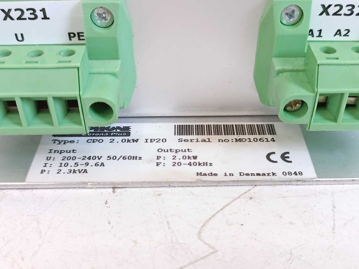 Vetaphone CPO 2.0kW IP20 Generator U: 200-240V, 50/60Hz, P:2Kw, I:10.5-9.6A
