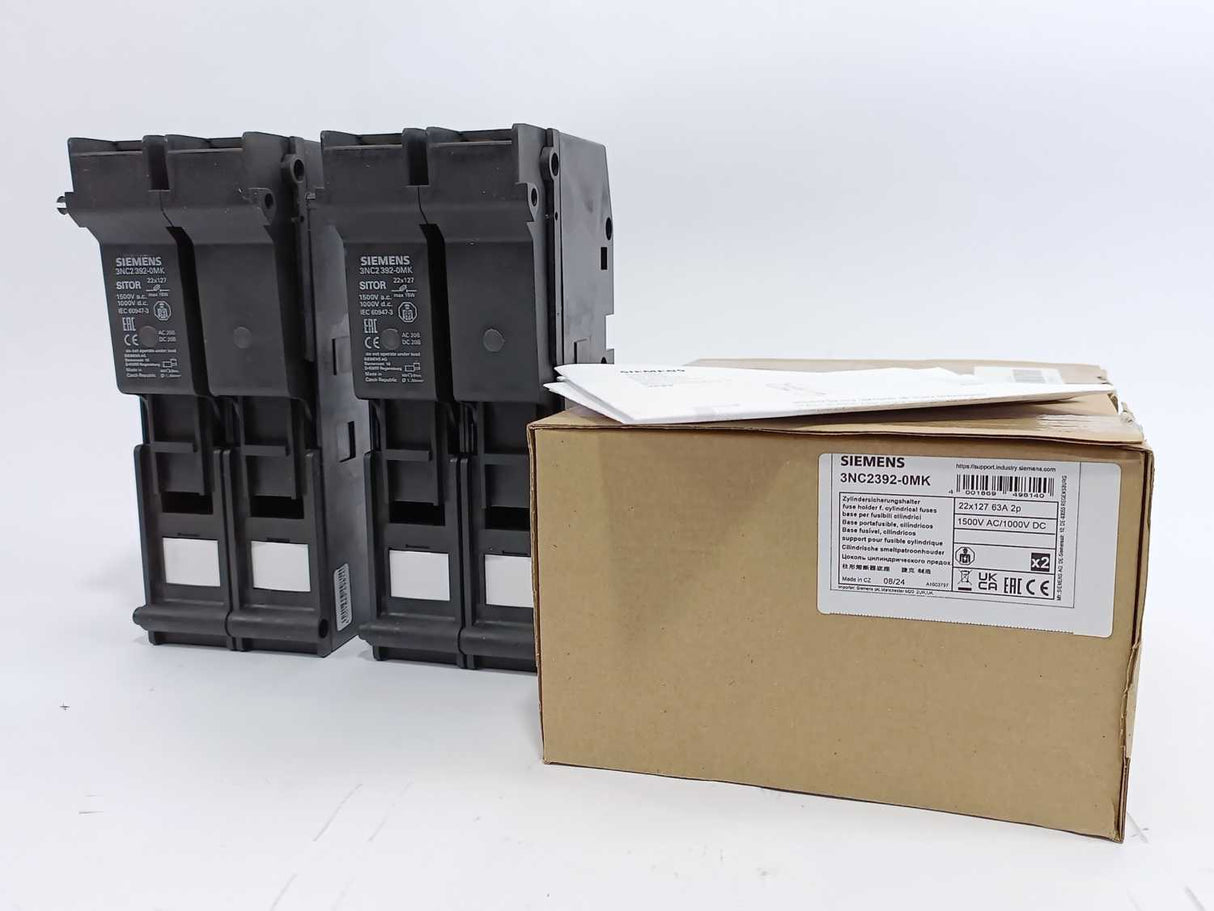 Siemens 3NC2392-0MK SITOR Fuse Holder Batch 2pcs.