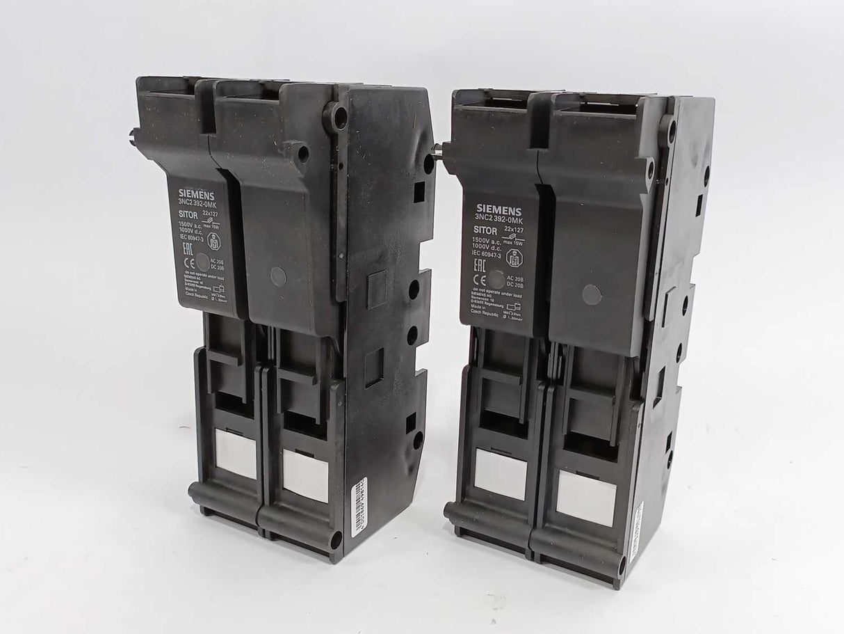 Siemens 3NC2392-0MK SITOR Fuse Holder Batch 2pcs.