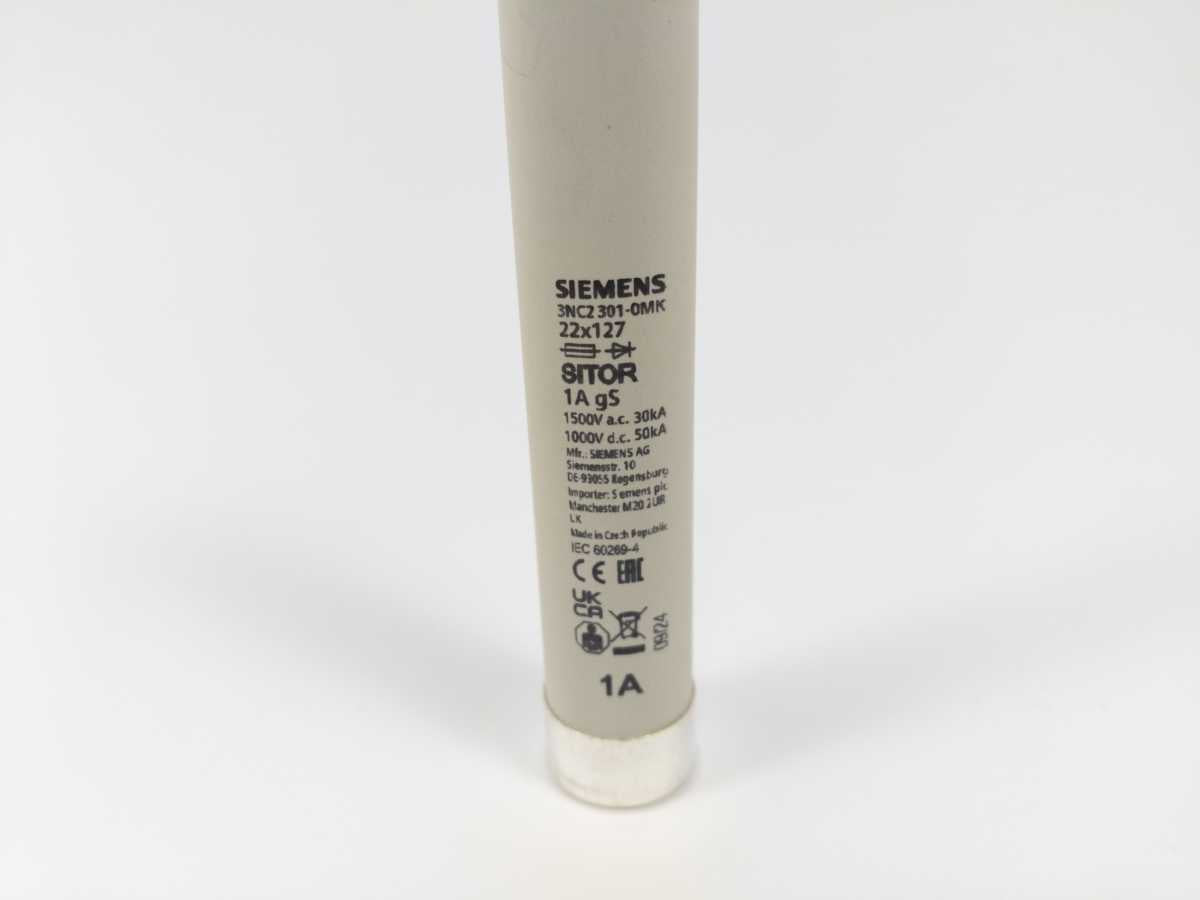 Siemens 3NC2301-0MK Cylindrical Fuse Links Batch 5pcs.