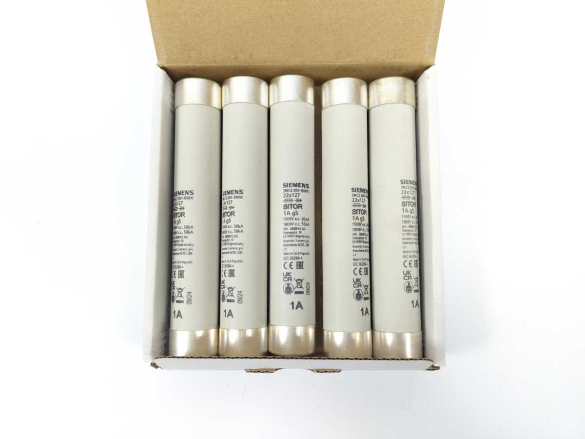 Siemens 3NC2301-0MK Cylindrical Fuse Links Batch 5pcs.