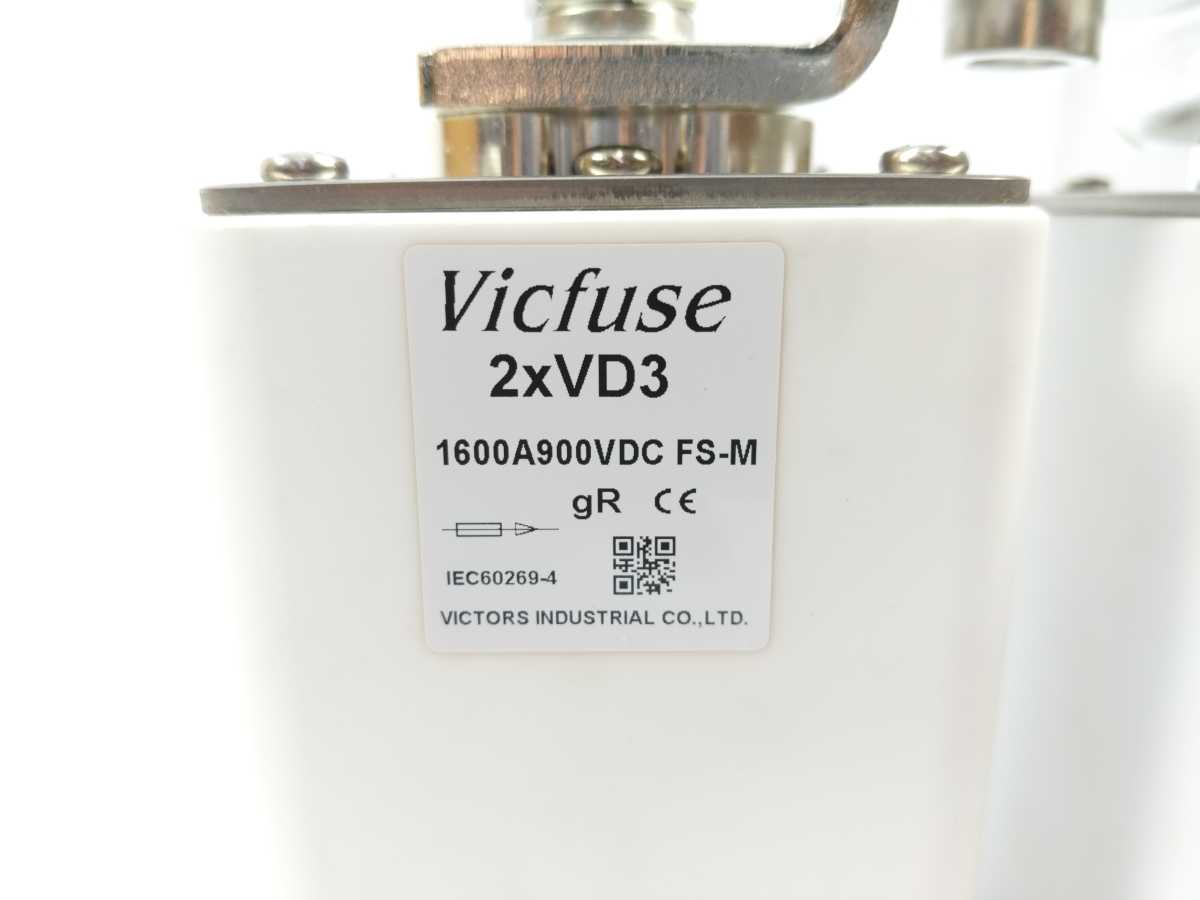 Vicfuse 2xVD3 1600A 900VDC FS-M Duel Fuses