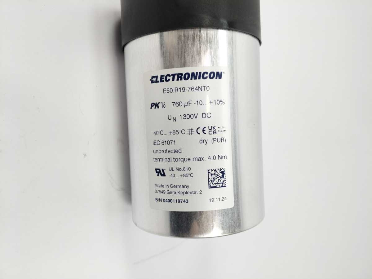 Electronic A/S E50.R19-764NT0 DC Capacitors with Low Inductance 760uf 1300V