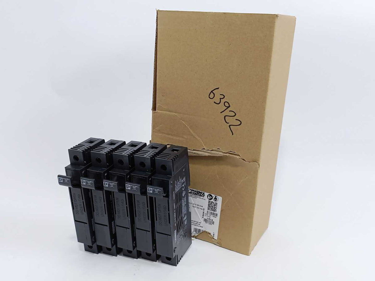 Phoenix Contact 1069842 UK 10,3-HESI A 1500V Fuse Terminal Batch 5pcs.