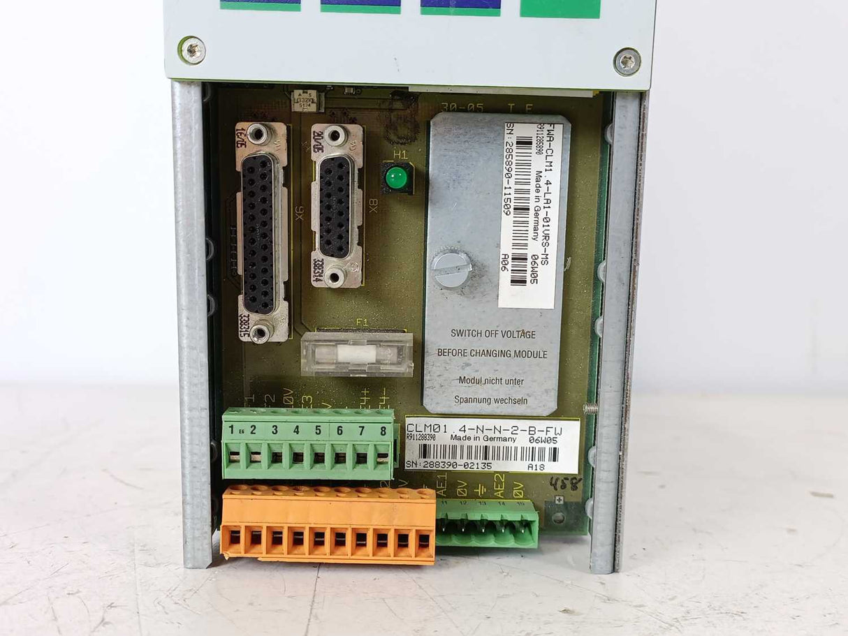 Rexroth Indramat R911288390 CLM01.4-N-N-2-B-FW Axis Positioning Control Module