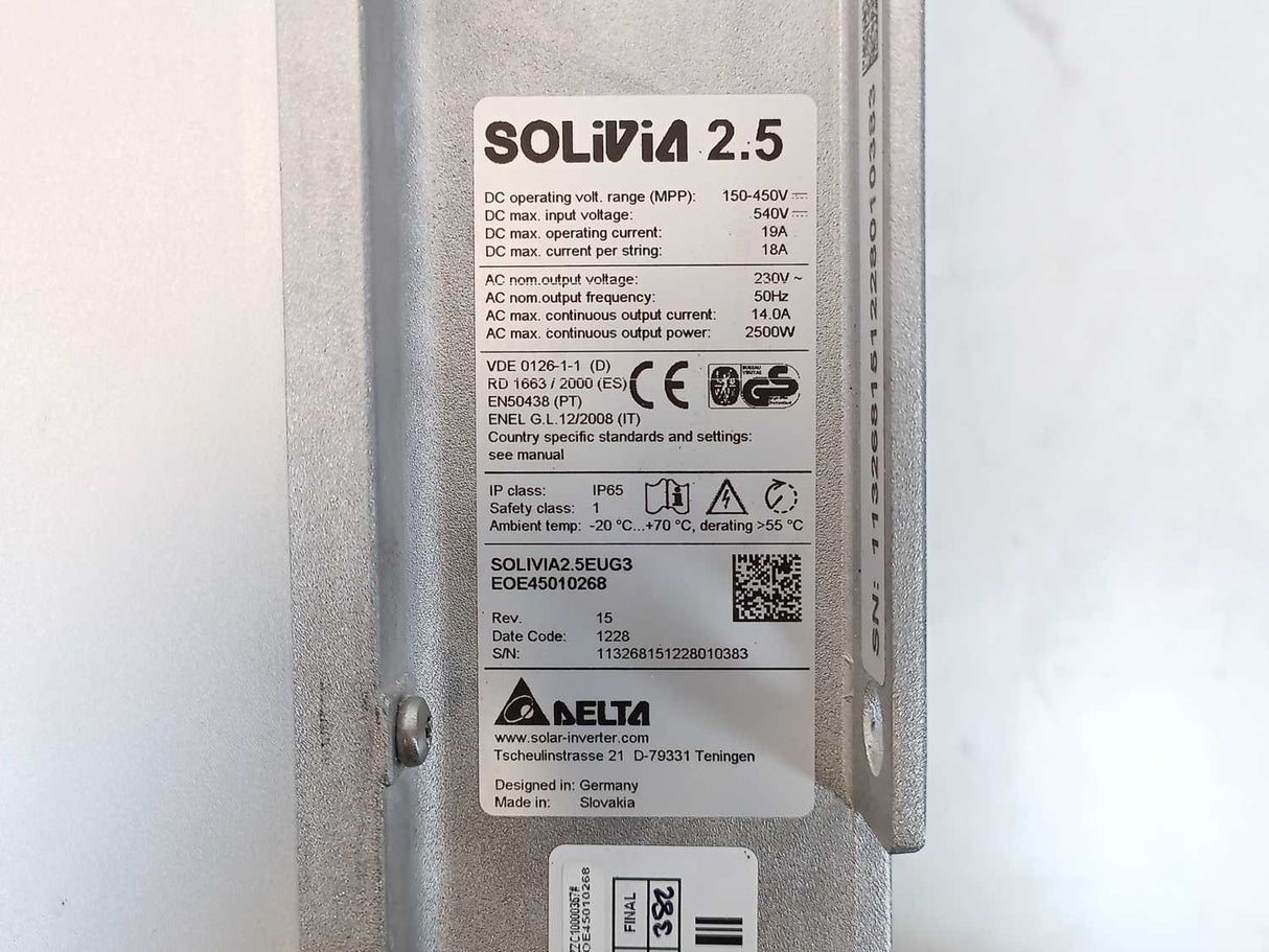 Delta Solivia 2.5 Solar Inverter