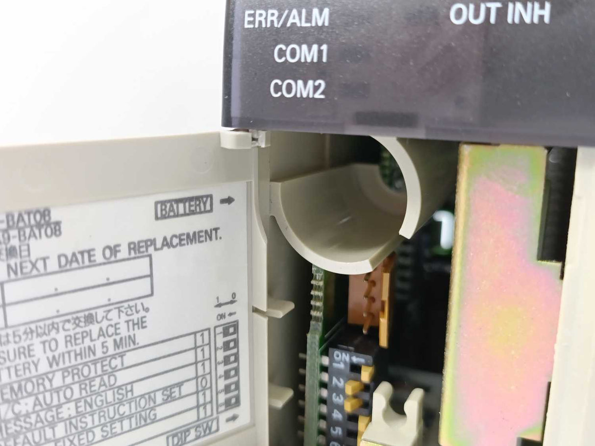 OMRON CQM1-CPU21-E CPU Unit With CQM1-CPU11-9 End Plate