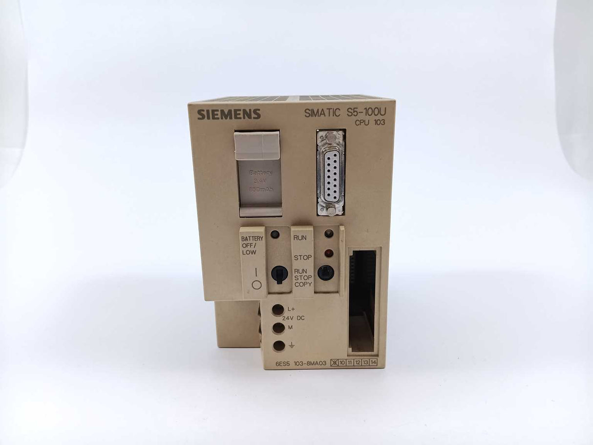 Siemens 6ES5103-8MA03 SIMATIC S5-100U CPU 103