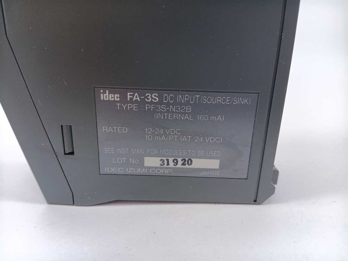 Idec PF3S-N32B FA-3S Programmable controller DC Input