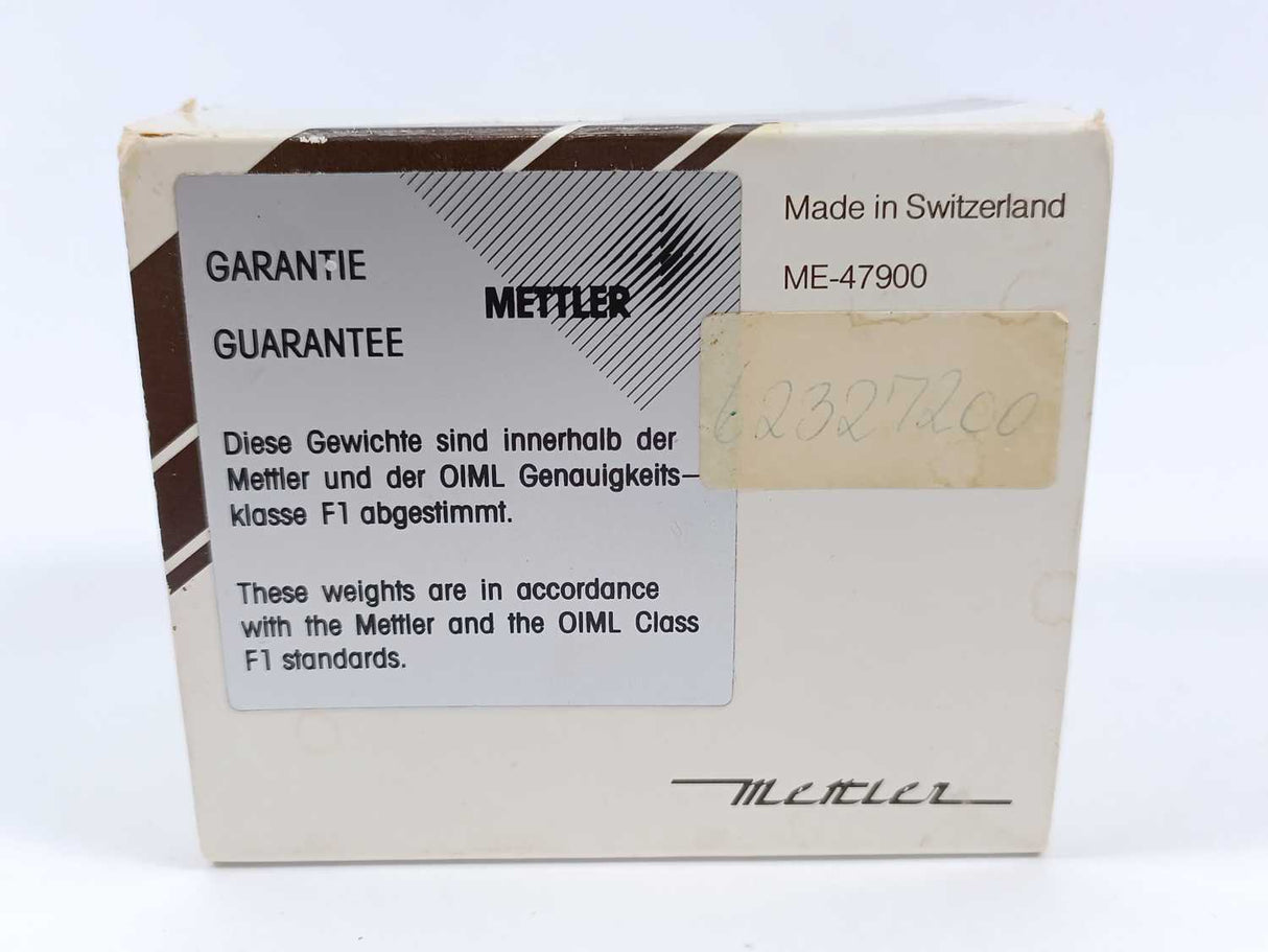 Mettler Toledo ME-47900 OIML FI 100g Accuracy Class Calibration Weight