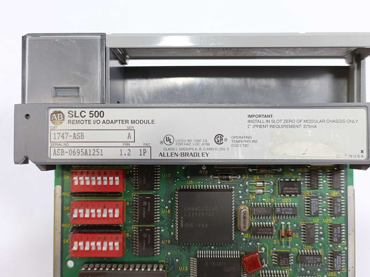 AB 1747-ASB Ser. A SLC 500 Remote I/O Adapter Module