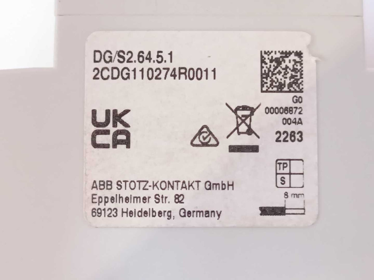 ABB 2CDG110274R0011 DG/S2.64.5.1 DALI Gateway, Premium, 2-fold, MDRC