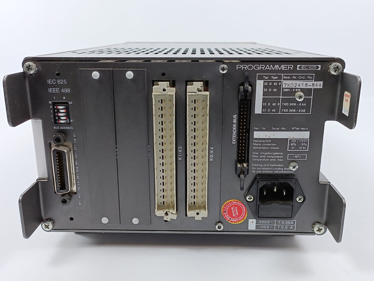 Siemens 7KD2418-8AA PROGRAMMER D2418 IEC 625