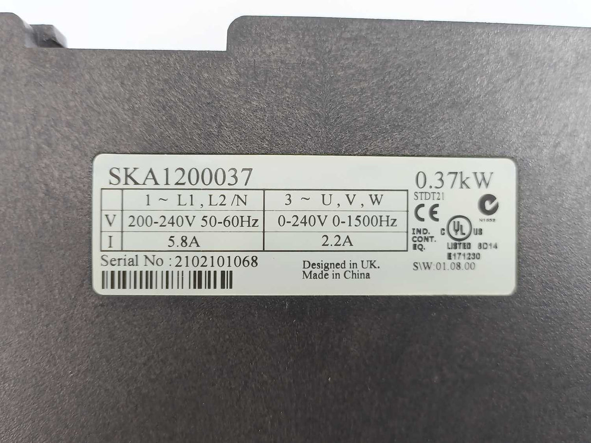 Emerson SKA1200037 AC Drive Controller Commander SK 0.37kW
