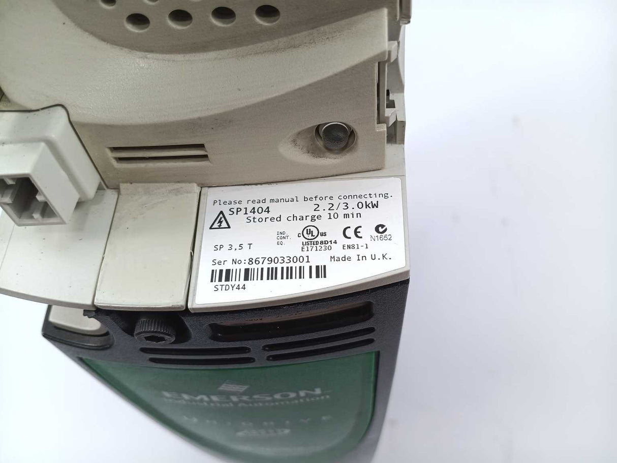 Control Techniques SP1404 AC Panel Mount Unidrive w/ Filter + Parameter Storage
