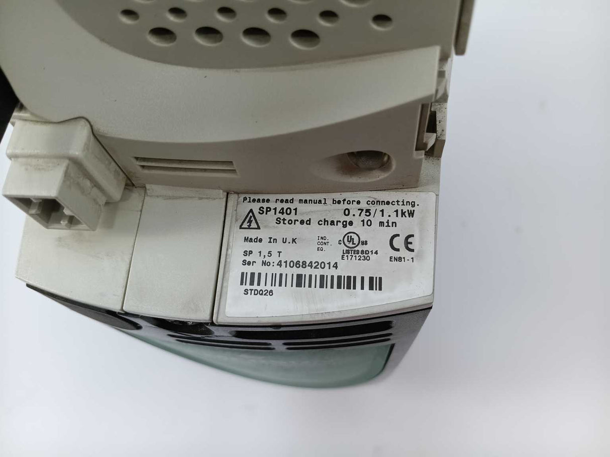 Control Techniques SP1401 AC Panel Mount Unidrive w/ Filter + Data Storage