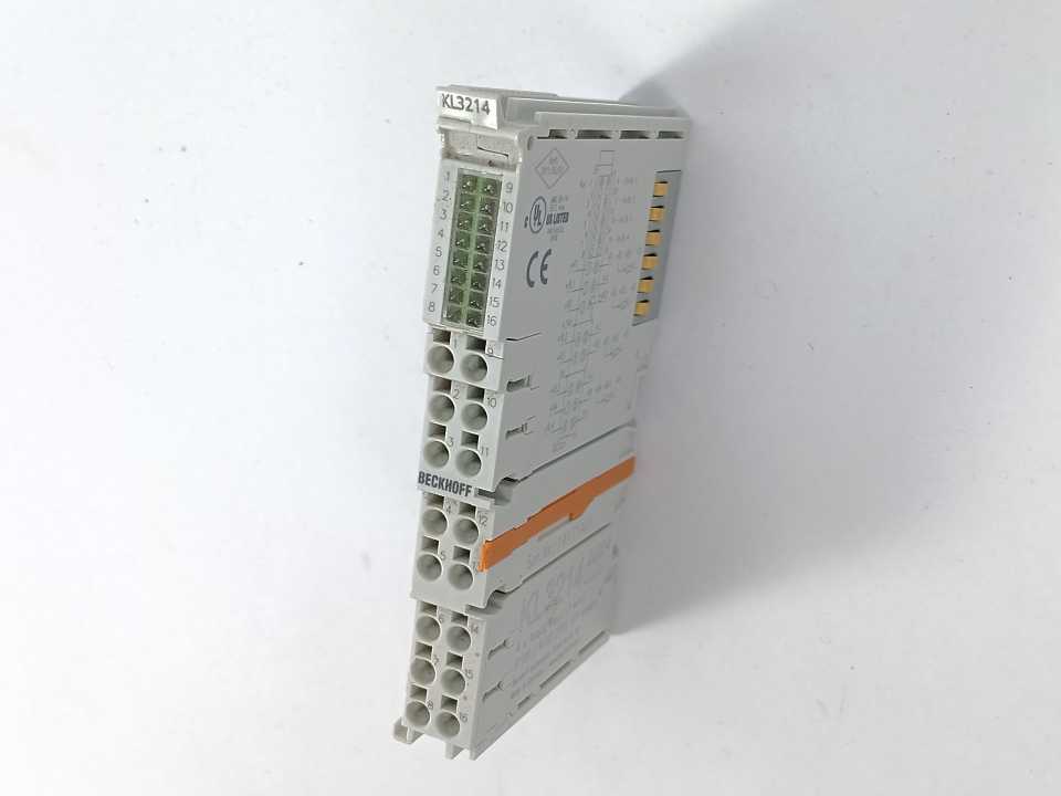 Beckhoff KL3214 4-Channel Analog Input Terminal PT100/Ni100 (RTD), KTY Sensors
