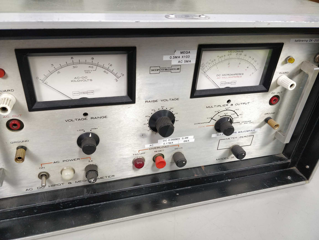 Hipotronics-Hubbell H301 B AC Dc Hipot Megohmmeter