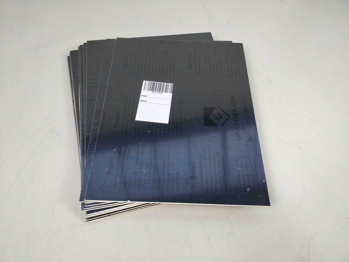 Gravograph 21917 Gravoply 2 1,5mm BLACK/WHITE 305x230mm