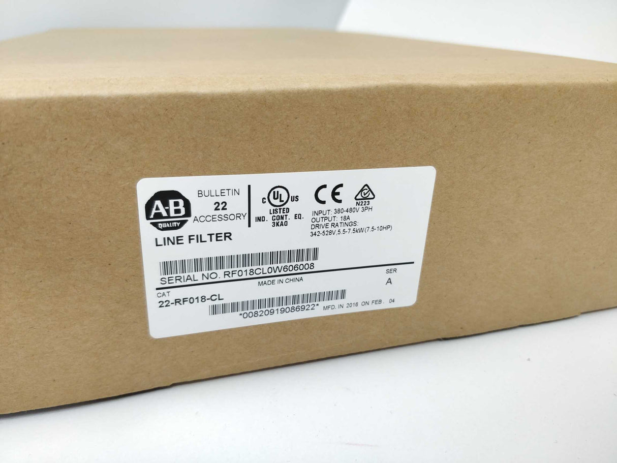 AB 22-RF018-CL Ser.A Line filter
